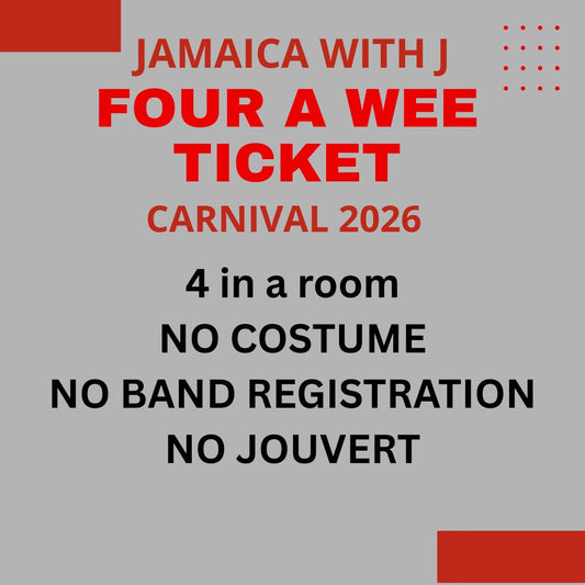 Jamaica With J Carnival 2026 QUAD - NO COSTUME, NO BAND REGISTRATION